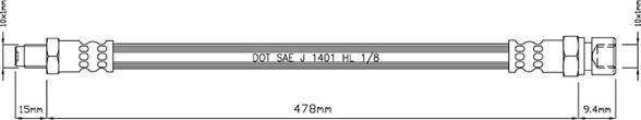 Motaquip VBH787 - Гальмівний шланг autozip.com.ua