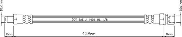 Motaquip VBJ462 - Гальмівний шланг autozip.com.ua