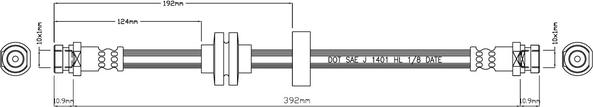 Motaquip VBJ557 - Гальмівний шланг autozip.com.ua