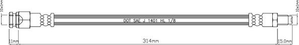 Motaquip VBJ510 - Гальмівний шланг autozip.com.ua