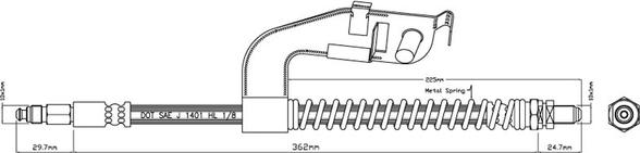 Motaquip VBJ172 - Гальмівний шланг autozip.com.ua