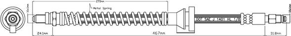 Motaquip VBJ259 - Гальмівний шланг autozip.com.ua