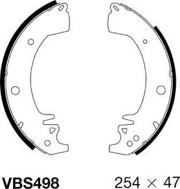 Motaquip VBS498 - Комплект гальм, барабанний механізм autozip.com.ua