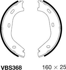 Motaquip VBS368 - Комплект гальм, ручник, парковка autozip.com.ua