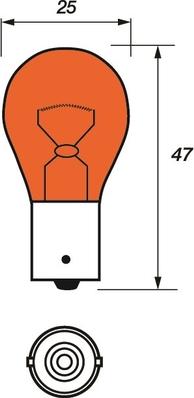 Motaquip VBU382Y - Лампа розжарювання, ліхтар покажчика повороту autozip.com.ua