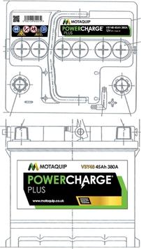 Motaquip VBY48 - Стартерна акумуляторна батарея, АКБ autozip.com.ua