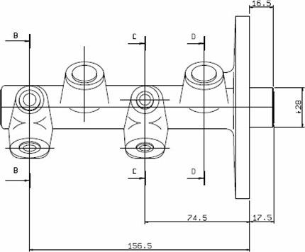 Motaquip VMC165 - Головний гальмівний циліндр autozip.com.ua