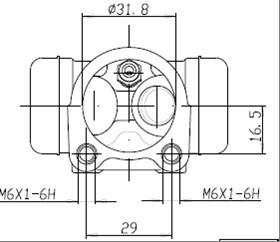 Motaquip VWC567 - Колісний гальмівний циліндр autozip.com.ua