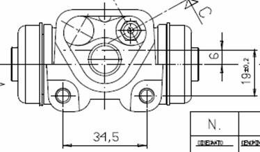 Motaquip VWC839 - Колісний гальмівний циліндр autozip.com.ua