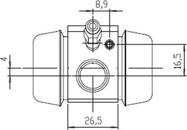 Motaquip VWC340 - Колісний гальмівний циліндр autozip.com.ua