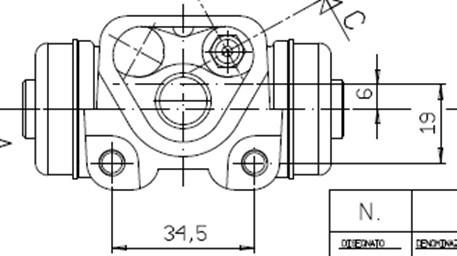 Motaquip VWC797 - Колісний гальмівний циліндр autozip.com.ua