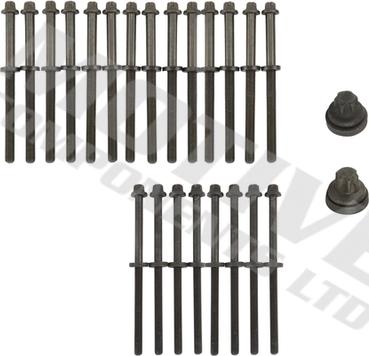 MOTIVE HB1631SET - Комплект болтів головки циліндрів autozip.com.ua