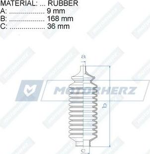 Motorherz RDZ0245MG - Пильник, рульове управління autozip.com.ua