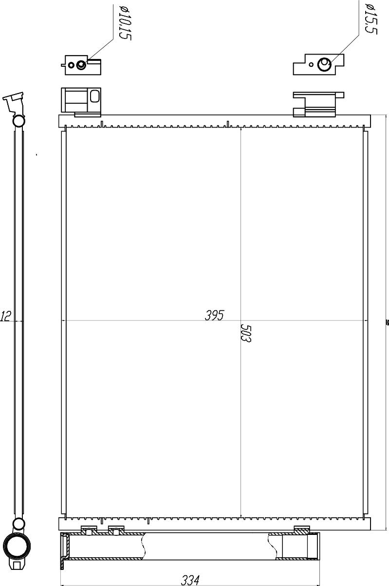 MOTRIO 8550509543 - Конденсатор, кондиціонер autozip.com.ua