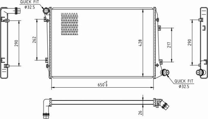MOTRIO 8550509685 - Радіатор, охолодження двигуна autozip.com.ua