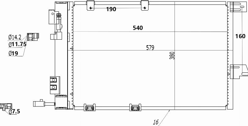 MOTRIO 8550509274 - Конденсатор, кондиціонер autozip.com.ua