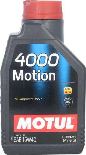 Motul 4000MOTION15W401L - Моторна олива autozip.com.ua