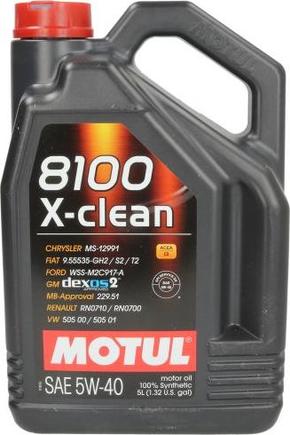 Motul 8100XCLEAN5W40C35L - Моторна олива autozip.com.ua