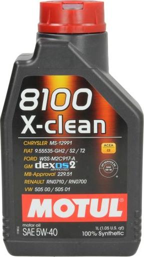 Motul 8100XCLEAN5W40C31L - Моторна олива autozip.com.ua