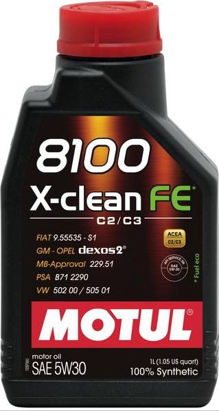 Motul 8100XCLEANFE5W301L - Моторна олива autozip.com.ua