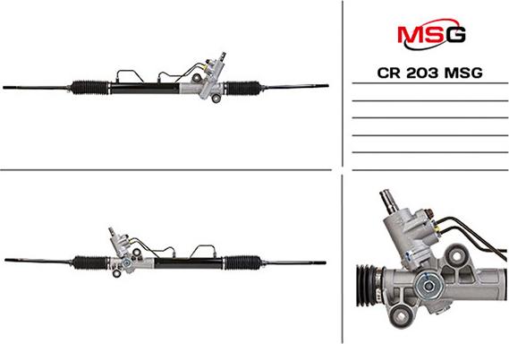 MSG CR 203 - Рульовий механізм, рейка autozip.com.ua