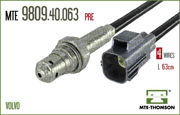 MTE-Thomson 9809.40.063 - Лямбда-зонд, датчик кисню autozip.com.ua