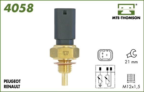 MTE-Thomson 4058 - Датчик, температура охолоджуючої рідини autozip.com.ua