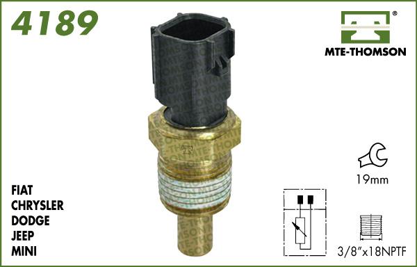 MTE-Thomson 4189 - Датчик, температура охолоджуючої рідини autozip.com.ua