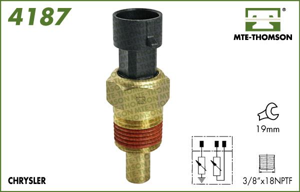 MTE-Thomson 4187 - Датчик, температура охолоджуючої рідини autozip.com.ua