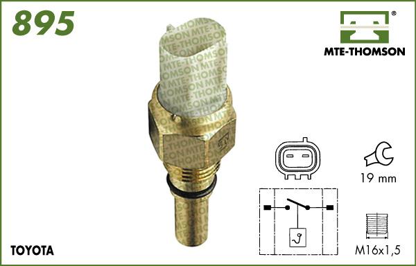 MTE-Thomson 895 - Термовимикач, вентилятор радіатора / кондиціонера autozip.com.ua