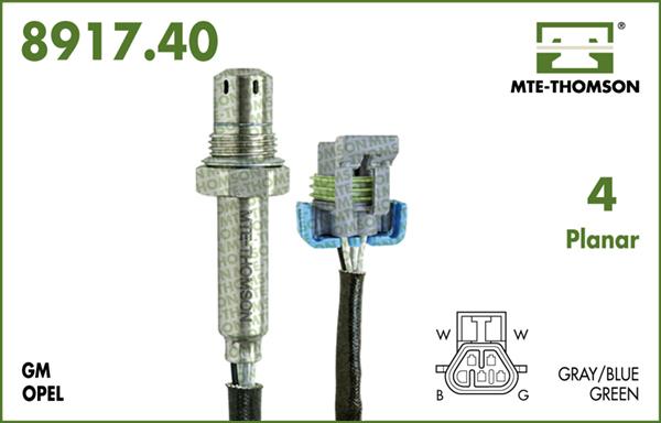 MTE-Thomson 8917.40.050 - Лямбда-зонд, датчик кисню autozip.com.ua