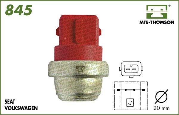 MTE-Thomson 845.65/55 - Термовимикач, вентилятор радіатора / кондиціонера autozip.com.ua