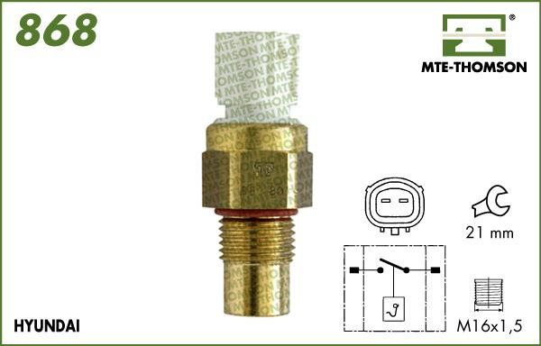 MTE-Thomson 868 - Термовимикач, вентилятор радіатора / кондиціонера autozip.com.ua