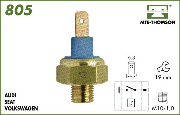 MTE-Thomson 805.110 - Термовимикач, вентилятор радіатора / кондиціонера autozip.com.ua