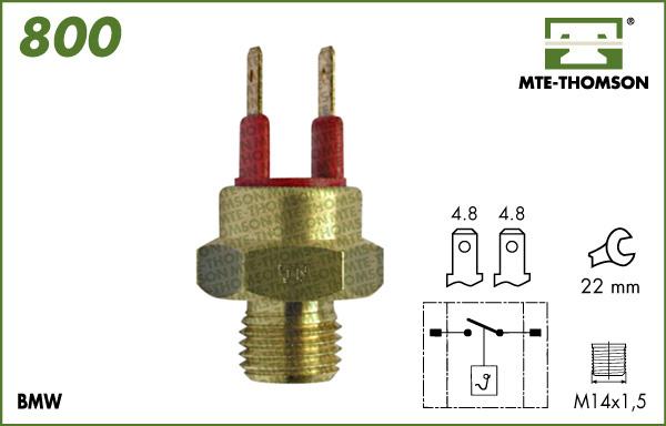 MTE-Thomson 800.102 - Термовимикач, вентилятор радіатора / кондиціонера autozip.com.ua