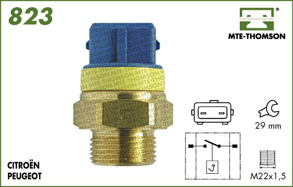 MTE-Thomson 823.97/92 - Термовимикач, вентилятор радіатора / кондиціонера autozip.com.ua