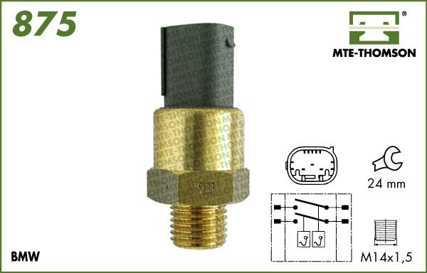 MTE-Thomson 875 - Термовимикач, вентилятор радіатора / кондиціонера autozip.com.ua