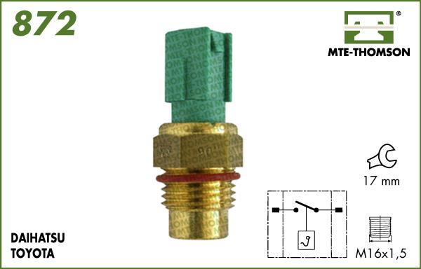 MTE-Thomson 872 - Термовимикач, вентилятор радіатора / кондиціонера autozip.com.ua