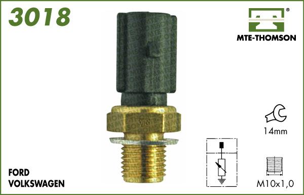 MTE-Thomson 3018 - Датчик, температура охолоджуючої рідини autozip.com.ua