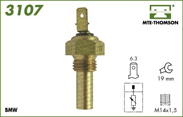 MTE-Thomson 3107 - Датчик, температура охолоджуючої рідини autozip.com.ua