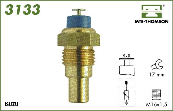 MTE-Thomson 3133 - Датчик, температура охолоджуючої рідини autozip.com.ua