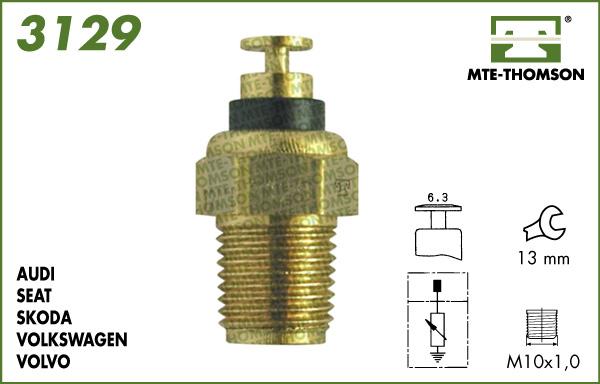 MTE-Thomson 3129 - Датчик, температура охолоджуючої рідини autozip.com.ua