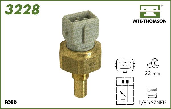 MTE-Thomson 3228 - Датчик, температура охолоджуючої рідини autozip.com.ua