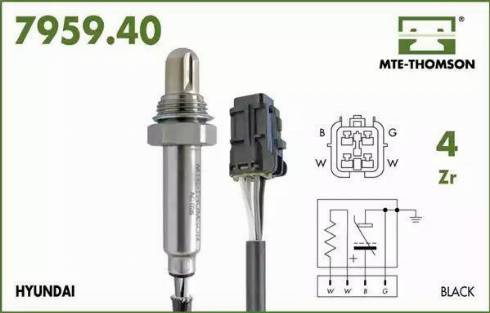 MTE-Thomson 7959.40.040 - Лямбда-зонд, датчик кисню autozip.com.ua