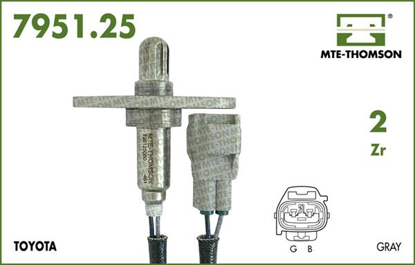 MTE-Thomson 7951.25.050 - Лямбда-зонд, датчик кисню autozip.com.ua