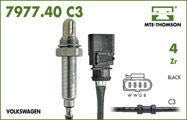 MTE-Thomson 7977.40.072C3 - Лямбда-зонд, датчик кисню autozip.com.ua