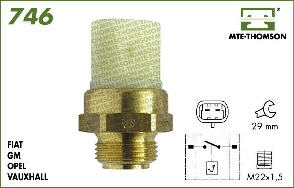 MTE-Thomson 746.97/92 - Термовимикач, вентилятор радіатора / кондиціонера autozip.com.ua