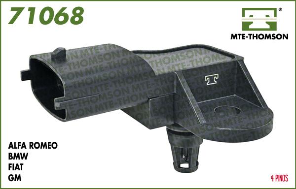 MTE-Thomson 71068 - Датчик, тиск у впускний трубі autozip.com.ua