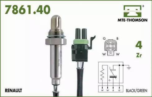 MTE-Thomson 7861.40.032 - Лямбда-зонд, датчик кисню autozip.com.ua