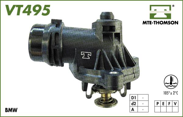 MTE-Thomson VT495.105 - Термостат, охолоджуюча рідина autozip.com.ua